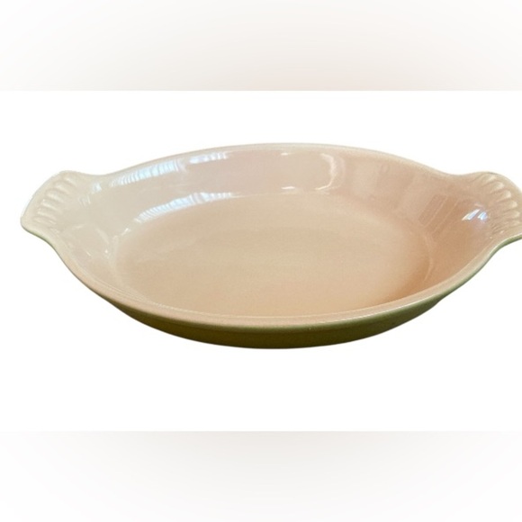 Le Creuset Heritage Au Gratin Ceramic Serving Dish 6 oz set of 4 gently used - Picture 1 of 2